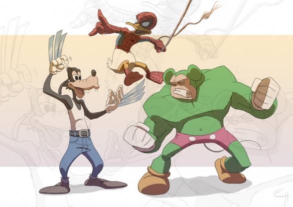 Marvel y Disney, más unidos que nunca 5 Disney, Donald, Goofy, Marvel, Mickey