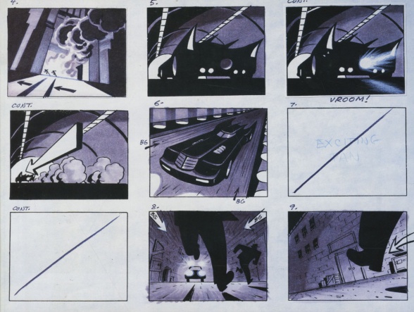 Mira el storyboard del opening de Batman: la serie animada 4 animada, Artículo Series, Batman, DC, DC Comics, Selección del editor, storyboard
