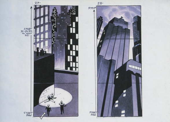 Mira el storyboard del opening de Batman: la serie animada 10 animada, Artículo Series, Batman, DC, DC Comics, Selección del editor, storyboard
