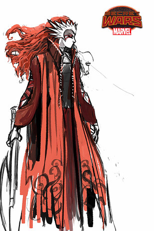 Angela irá a las 'Secret Wars' en '1602: Witch Hunter Angela' 4 Boceto de Angela 2