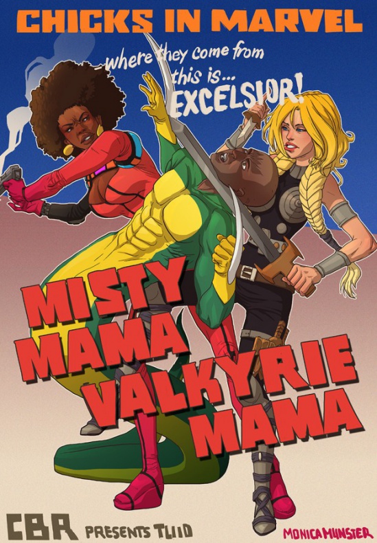 Personajes de cómics en pósters de películas