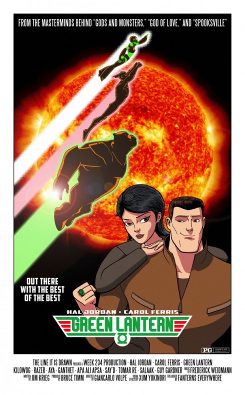 Personajes de cómics en pósters de películas