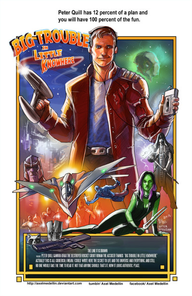 Personajes de cómics en pósters de películas