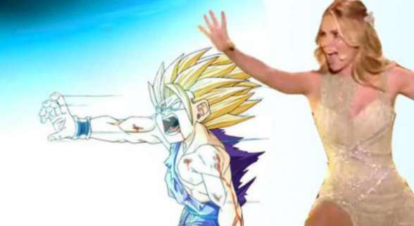 Eurovisión, Edurne y los "memes" frikis 1 Edurne meme DBZ