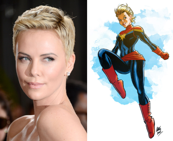 Charlize Theron y Angelina Jolie para 'Capitana Marvel'?