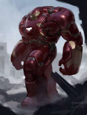Diseños que no fueron utilizados en ‘Vengadores: La Era de Ultrón’ 5 Hulkbuster arte conceptual 1