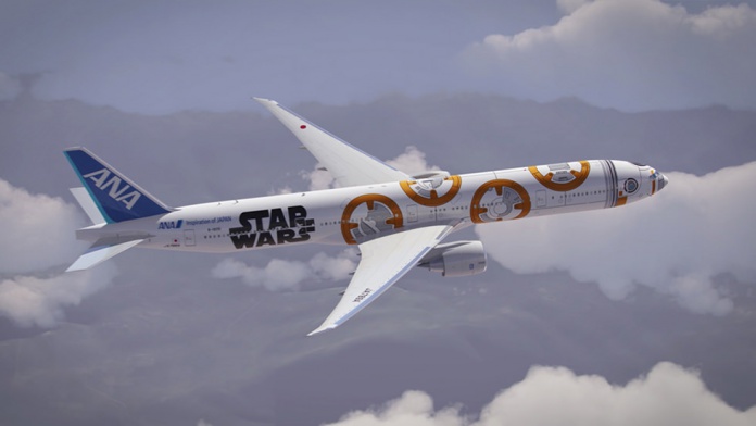 Una aerolínea japonesa diseña sus aviones al estilo 'Star Wars' 6 Japón, Star Wars