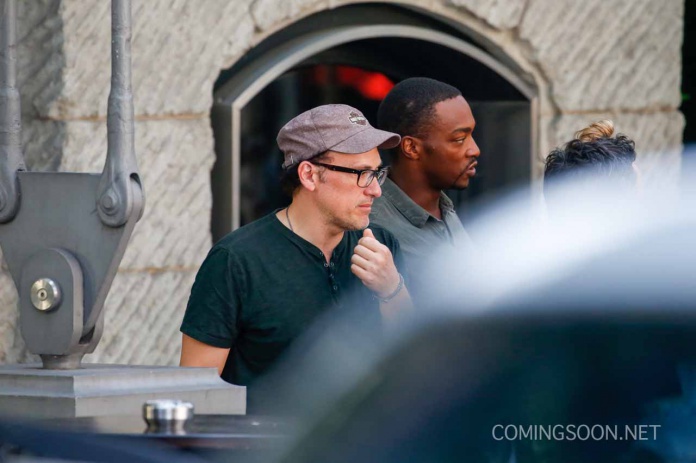 Pantera Negra en el rodaje de 'Captain America: Civil War' 22 Anthony Mackie, Black Panther, Captain America: Civil War, Chadwick Boseman, Chris Evans, Marvel Studios, Pantera negra