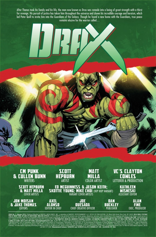 Primer vistazo al primer número del cómic 'Drax' 3 Drax página previa 1
