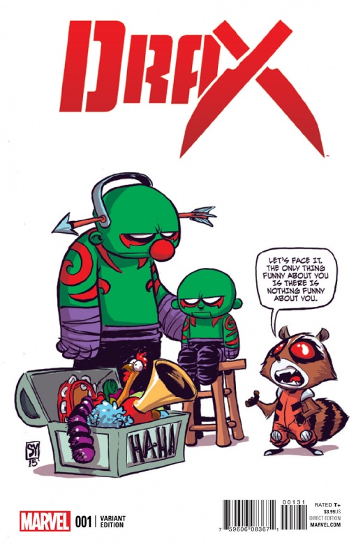Primer vistazo al primer número del cómic 'Drax' 9 Portada alternativa de Skottie Young
