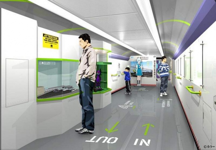 Japón diseña un tren bala inspirado en 'Evangelion' 5 Tren Bala Evangelion