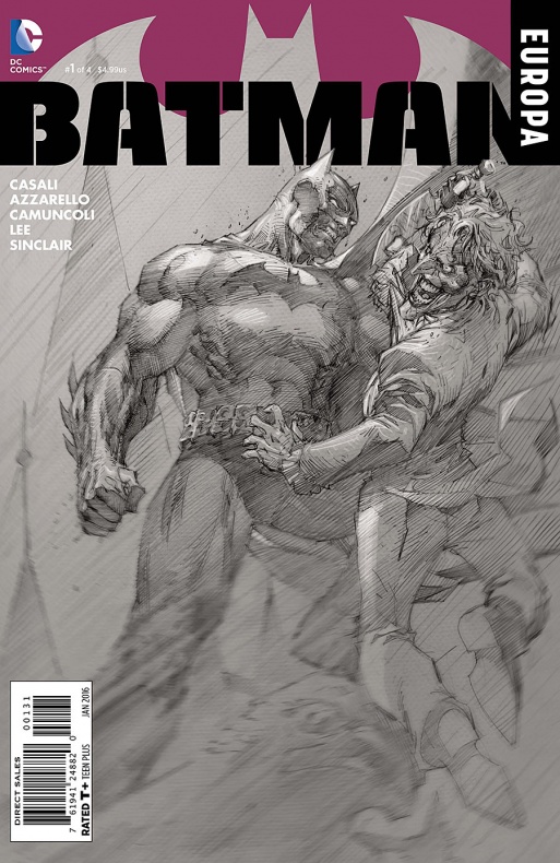Batman Europa portada alternativa de Jim Lee
