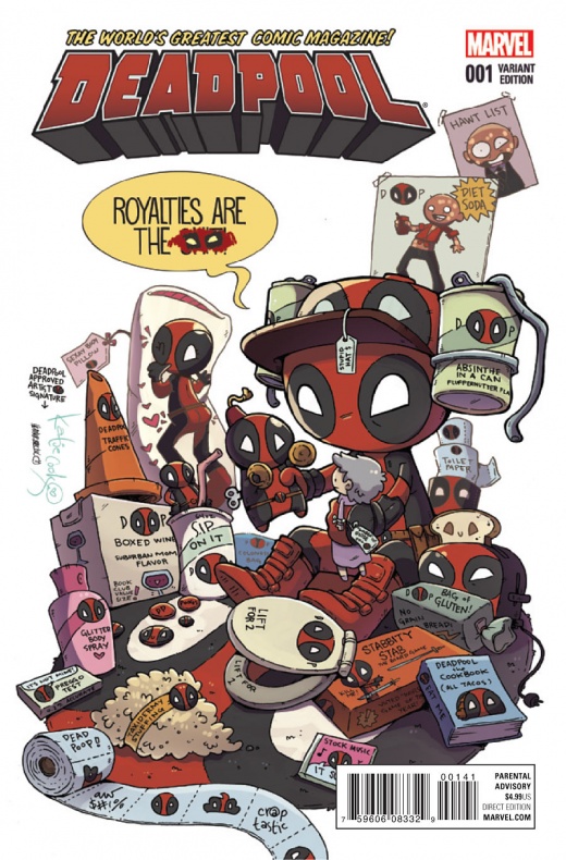 Vistazo al primer número del nuevo cómic 'Deadpool' 14 Portada alternativa de Katie Cook