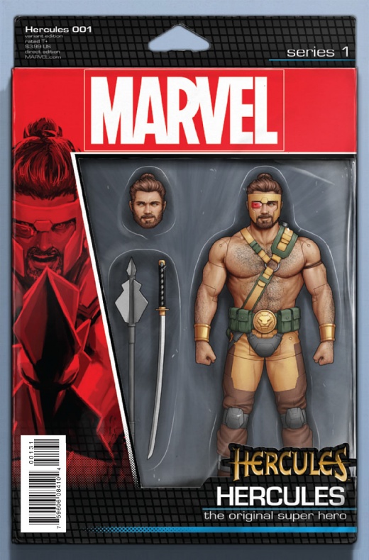 Vistazo al primer número de 'Hércules' de Marvel 8 Portada alternativa figura de acción de John Tyler Christopher