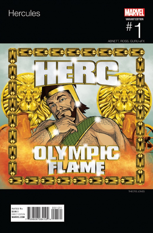 Vistazo al primer número de 'Hércules' de Marvel 9 Portada alternativa hip hop de Theotis Jones