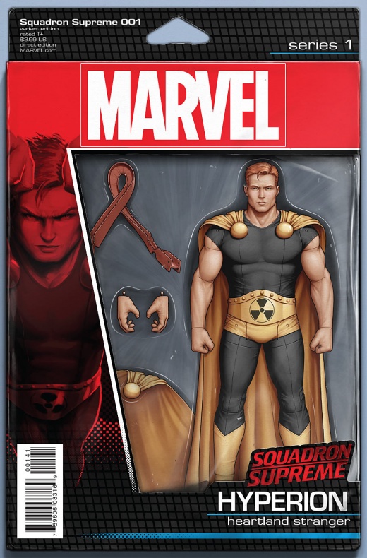 Vistazo al primer número de 'Squadron Supreme' 9 Squadron Supreme Portada figura de acción John Tyler Christopher