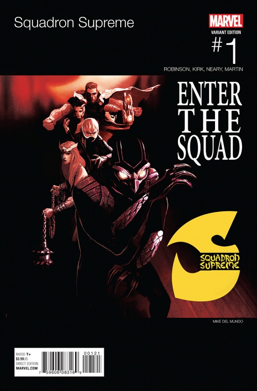 Vistazo al primer número de 'Squadron Supreme' 10 Squadron Supreme Portada hip hop Mike del Mundo