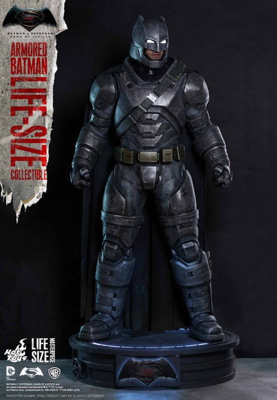 Batman a escala real: el vigilante definitivo 7 Batman, Batman v Superman: El amanecer de la Justicia, Hot Toys