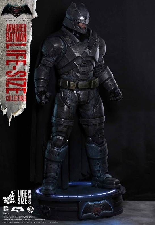 Batman a escala real: el vigilante definitivo 6 Batman, Batman v Superman: El amanecer de la Justicia, Hot Toys