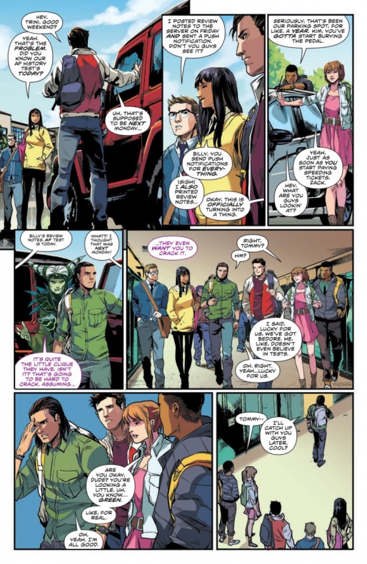 Avance del cómic 'Mighty Morphin Power Rangers #0'