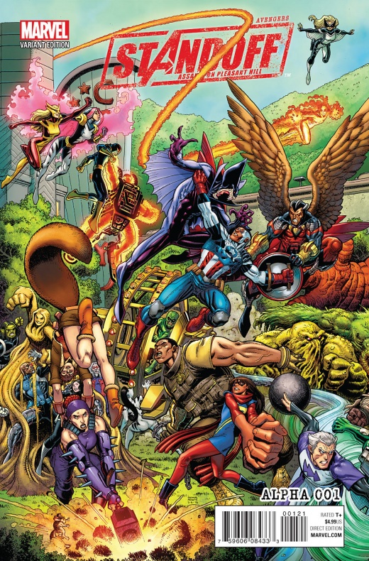 Avengers Standoff Portada alternativa de Art Adams
