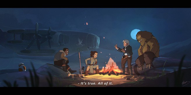 Star Wars como si fuera de Ghibli Star Wars como si fuera de Ghibli