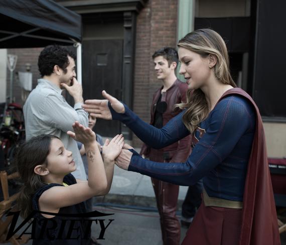 Nuevas imágenes del crossover entre Flash y Supergirl 14 Flash, Grant Gustin, Melissa Benoist, Supergirl