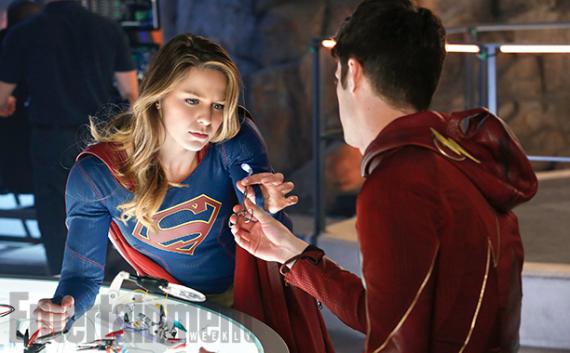 Nuevas imágenes del crossover entre Flash y Supergirl