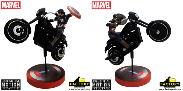 Capitan America figura premium destacada