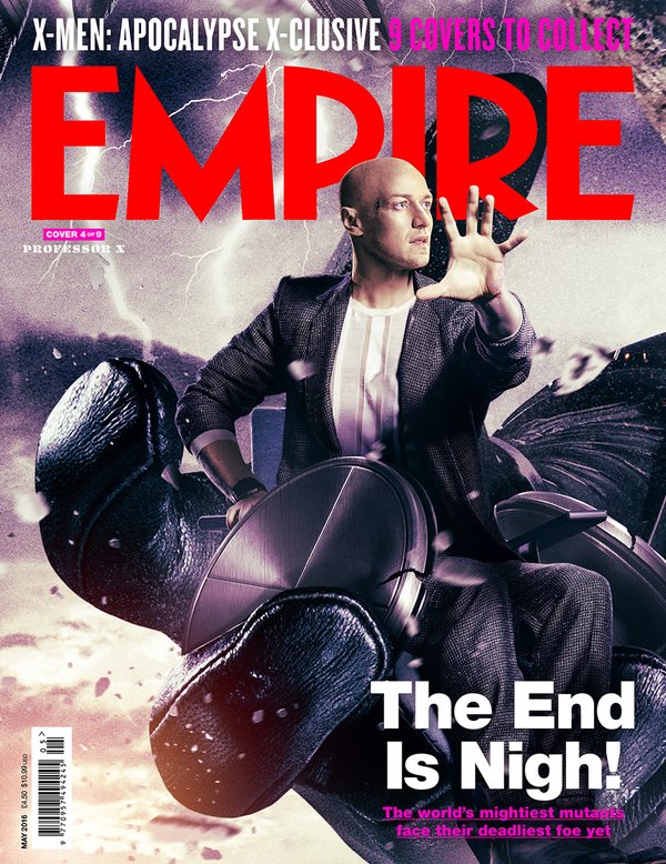 El filme 'X-Men: Apocalipsis' protagoniza nueve portadas de 'Empire'