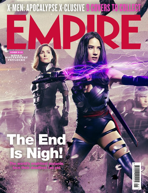 El filme 'X-Men: Apocalipsis' protagoniza nueve portadas de 'Empire'