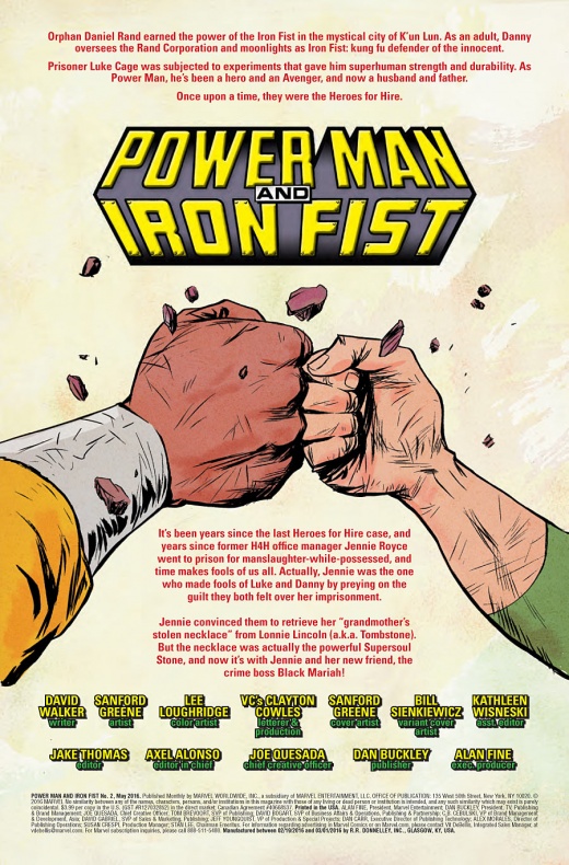 Avance del segundo número de ‘Power Man and Iron Fist’