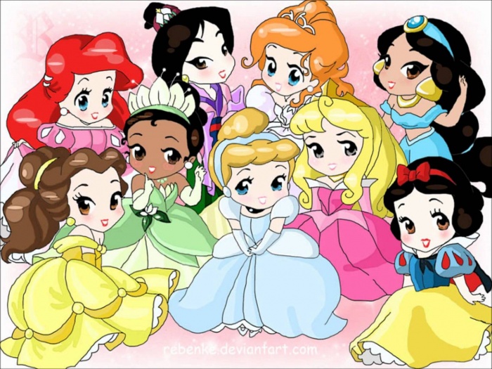 Las princesas Disney juegan con los estilos