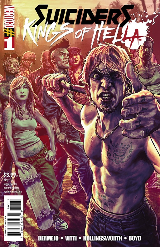 Suiciders Kings of HelL.A. Portada alternativa de James Harren