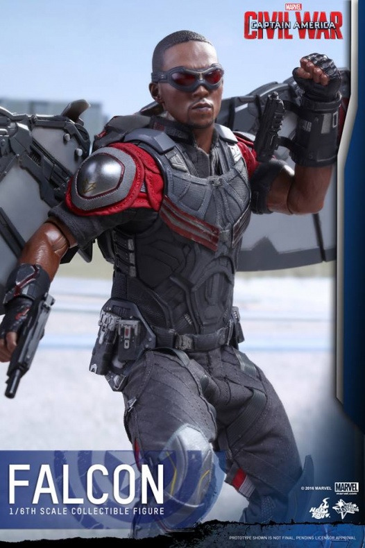 Nueva figura de Halcón versión 'Civil War' 3 Capitán América, Capitán América: Civil War, Halcón, Hot Toys, Sam Wilson