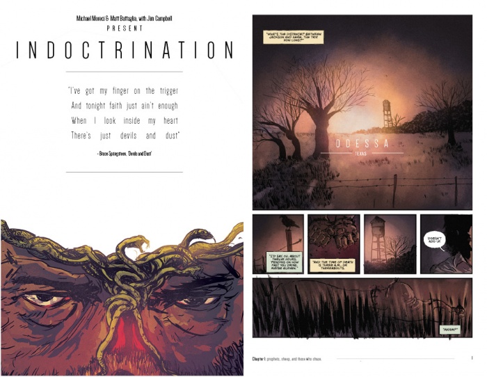 Primer vistazo a 'Indoctrination' #1, un cómic de Moreci y Battaglia 3 Indoctrination, Matt Battaglia, Michael Moreci, Z2 Comics