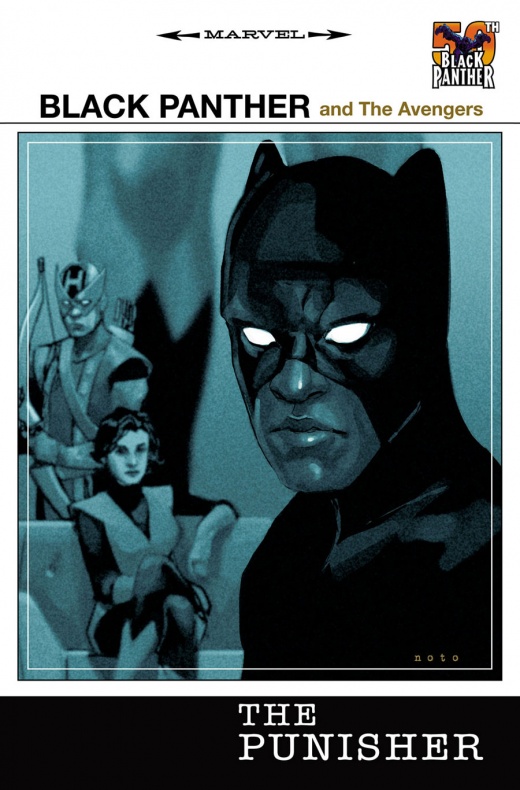 The-Punisher Portada 50 aniversario de Pantera Negra de Phil Noto