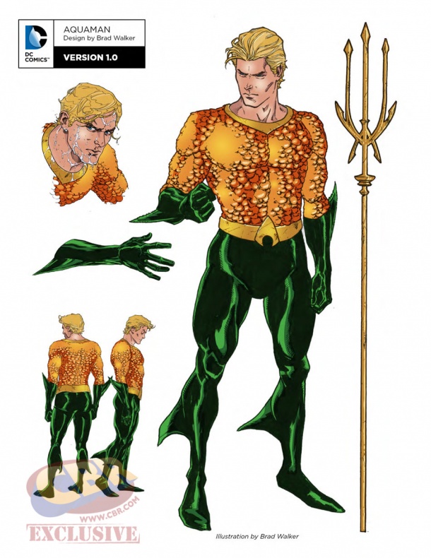 Este es el nuevo aspecto de los superhéroes de DC para 'Rebirth' 3 Aquaman Rebirth