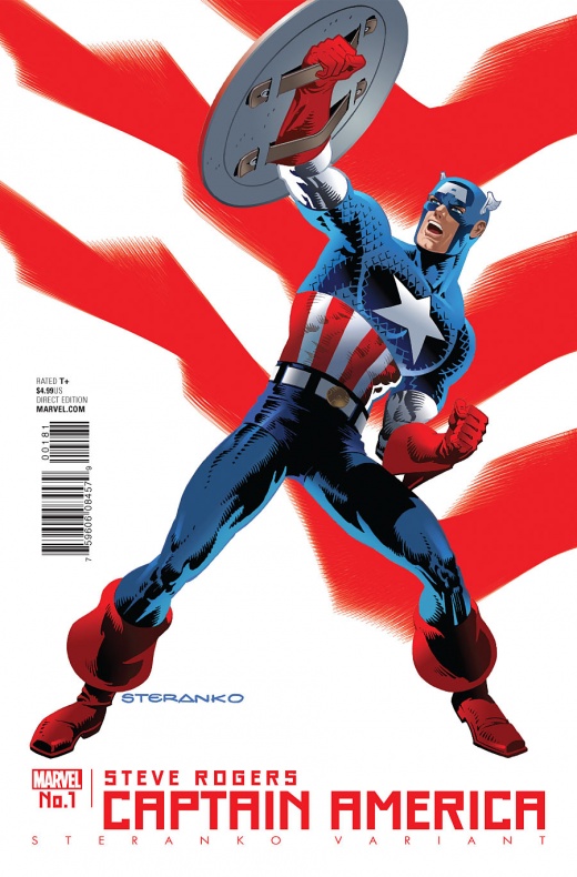 Captain America Steve Rogers Portada alternativa de Jim Steranko