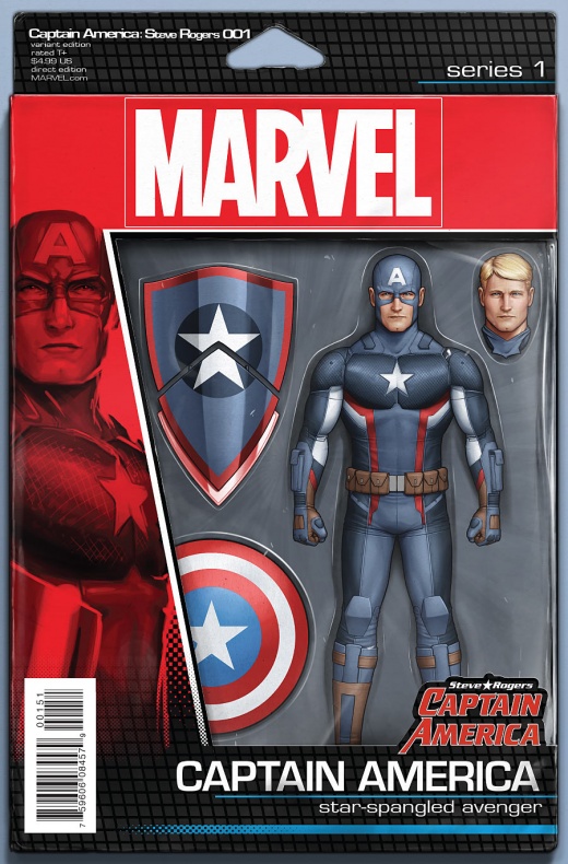 Captain America Steve Rogers Portada figura de acción de John Tyler Christopher