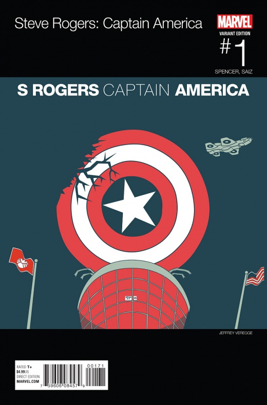 Captain America Steve Rogers Portada hip hop de Jeffrey Veregge