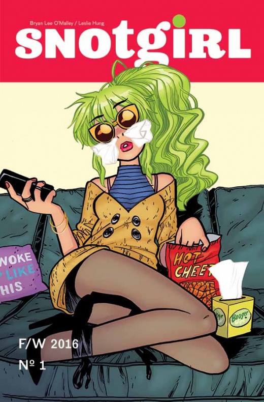 Avance del primer número de 'Snotgirl' de Bryan Lee O'Malley 8 Snotgirl Portada alternativa de Bryan Lee O'Malley