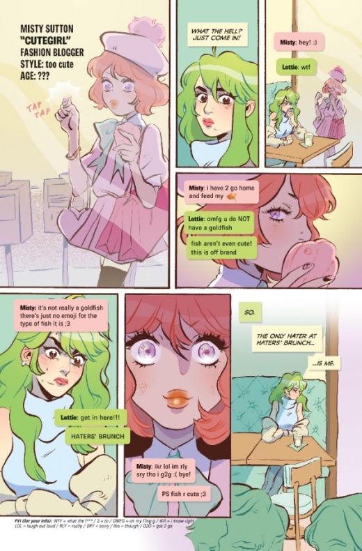 Avance del primer número de 'Snotgirl' de Bryan Lee O'Malley 5 Snotgirl Página interior (3)