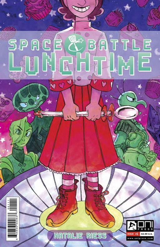 Space Battle Lunchtime Portada principal de Natalie Riess