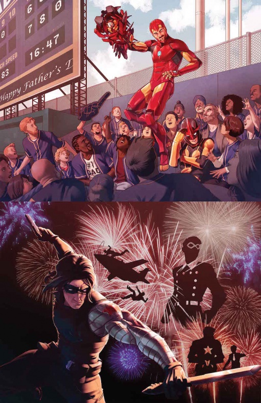 Marvel desvela las portadas de sus cómics de agosto 17 Axel Alonso, Brian Michael Bendis, Civil War II, David Marquez