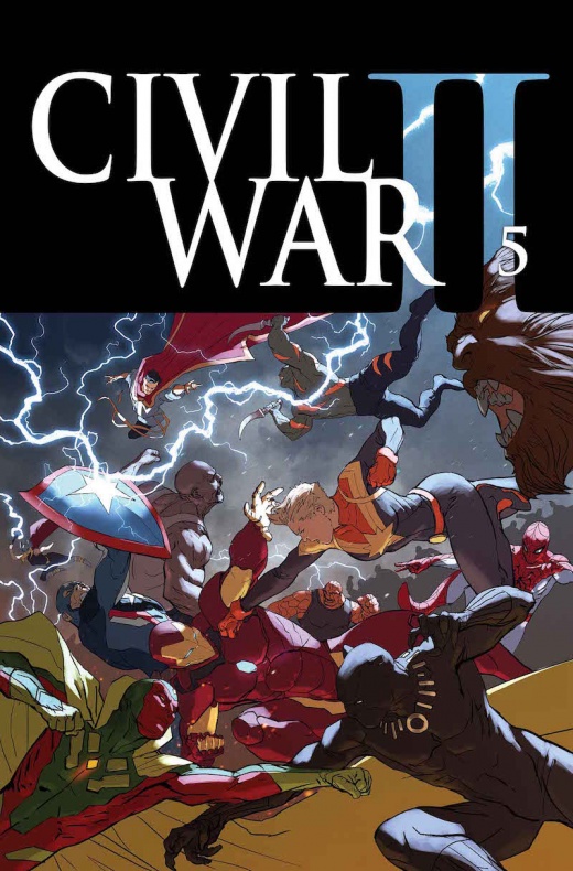 Marvel desvela las portadas de sus cómics de agosto 30 Axel Alonso, Brian Michael Bendis, Civil War II, David Marquez