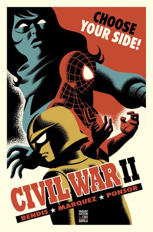 Marvel desvela las portadas de sus cómics de agosto 31 Axel Alonso, Brian Michael Bendis, Civil War II, David Marquez