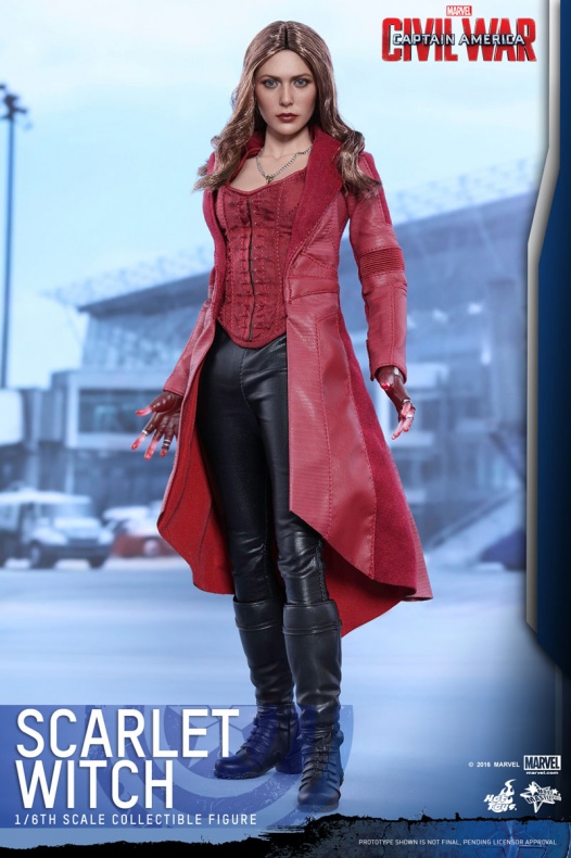 Hot Toys presenta la figura de la Bruja Escarlata de 'Capitán América: Civil War' 2 Bruja Escarlata, Civil War, Hoy Toys