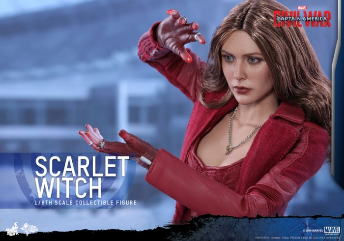 Hot Toys presenta la figura de la Bruja Escarlata de 'Capitán América: Civil War' 5 Bruja Escarlata, Civil War, Hoy Toys