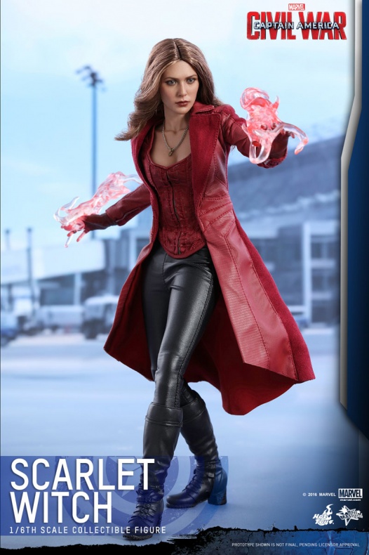 Hot Toys presenta la figura de la Bruja Escarlata de 'Capitán América: Civil War' 8 Bruja Escarlata, Civil War, Hoy Toys